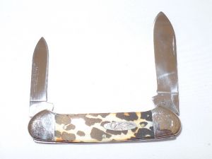 CASE- 08604 -Canoe Leopard Folding Pocket Knife ( 2" Stainless Steel Blade ) 08604