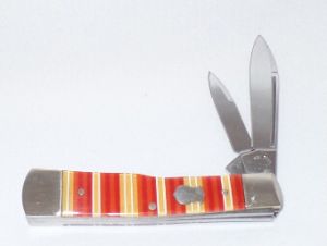 CASE- 05320 -Gunstock Candy STRP Folding Pocket Knife ( 2" Stainless Steel Blade ) 05320