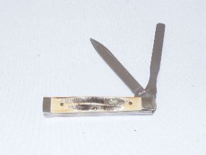 CASE- 03608 - Baby Doctor's Bone Stag Folding Pocket knife ( 2.5" Stainless Steel Blade )