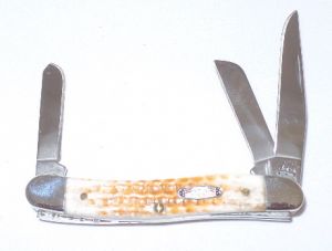 CASE- 05222 - Stockman HNY BRN Folding Pocket Knife ( 2.5" Stainless Steel blade)