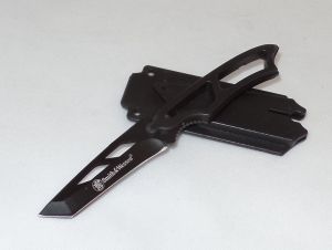SMITH & WESSON-SW990TA , Tactical Neck Knife,3.5'' Tanto Blade,W/ Wistle Sheath , Rare