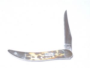 CASE- 08602 -Tiny Toothpick Leopard Folding Pocket Knife ( 1.8" Stainless Steel blade)