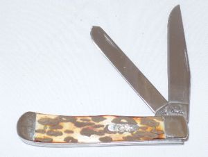 CASE- 08607 -Trapper Leopard Folding Pocket Knife ( 2.5" Stainless Steel Blade)