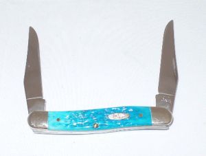 CASE- 05084 - Musk Carib Blue Folding Pocket knife ( 2.5" Stainless Steel Blade)