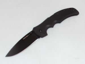Cold Steel Knives-27TLCC , Recon 1 Clip Point , Tactical Folding Knife , Black G-10 Handles , 4'' CTS-XHP Plain Blade ,  Lockback , w/ Pocket Clip