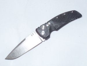 Hogue Knives - 34179 , EX-01 ,  Tactical Folding Knife , 3.5''  Drop Point   Blade , Black G-10  , G-Mascus Handles , W/ Pocket Clip