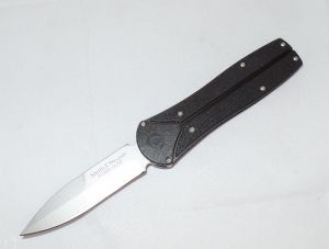 Smith & Wesson-SWPG , Power Glide Manuel OTF Knife,3-7/8'' Satin Plain Blade,W/ Detachable Belt Clip System, Discontinued