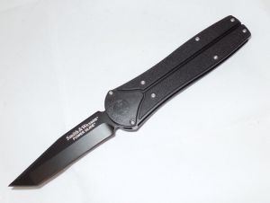 Smith & Wesson-SWPGBT  Power Glide Pocket Knife, 3.9'' Tanto Plain Blade, Aircraft Aluminum Handles,