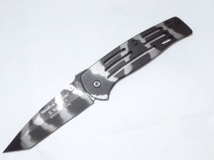 Smith & Wesson-SW1250AL Tactical S.W.A.T Pocket Knife, Aluminum Handles, Tanto Blade-SW1250AL