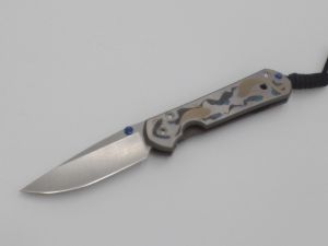 Chris Reeve Knives - S21-1250 , Small Sebenza 21 CGG , " Koi Pond " , Folding Knife , 2.94' S35VN Blade , Titanium Handles , W/ Pocket Clip (Knives)
