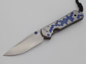 Chris Reeve Knives - S21-1244 , Small Sebenza 21 CGG , Circuits , Gentlemen's Pocket Knife , 2.94'' S35VN Blade , Titanium Handles , W/ Pocket Clip (Knives)