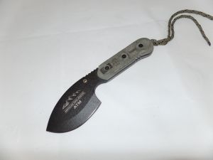 TOPS Knife- ATM-01 -ATM American Trail Master Fixed Blade Knife ( 4" Stainless Steel Blade Black PLN)