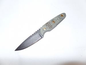 TOPS Knife- UTE-02 -UTE Non-Serrated Fixed Blade Knife ( 2.8" Hunter Stainless Steel Blade )