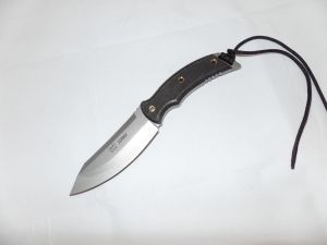 TOPS Knife- L01 -Loner Fixed Blade Knife ( 4.6" Stainless Steel Black PLN)