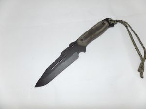 TOPS Knife- TP50T -Hawk Recon Fixed Blade Knife ( 6-3 /8" Combat Tanto Blade Micarta Handle )