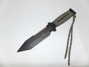 TOPS Knife- TP5020HP- BEST Black Eagle Strike Team Hunter's Fixed Blade Knife (7"  Point with Black Micarta Handles )