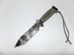 TOPS Knife- SE6010-MH -Screaming Eagle Hunters Point Fixed Blade Knife ( 6.75" Stainless Steel Blade Black)