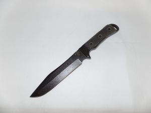 TOPS Knife- TPAPAD06 -Apache Dawn Fixed Blade Knife ( 6-3/4" 1095 Carbon Blade, Black G10 Handles, Nylon Sheath )