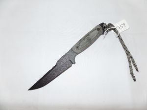 TOPS Knives- TP551 - Nite Hunter Fixed Blade Knife ( 5-1/2" Nite Hunter with Black Micarta Handles )