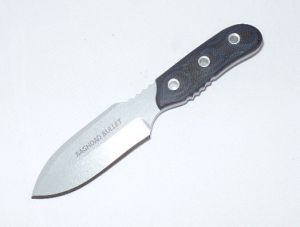 TOPS Knife- BAGD-03 -BAGHDAD Bullet Non-Serrated Fixed Blade Knife ( 3" Hunter Stainless Steel Blade )