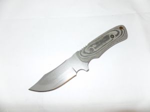 TOPS Knife- SH99 - Shadow Hunter with Black Micarta Handles Fixed Blade Knife ( 4-3/4" Stainless Steel Blade )