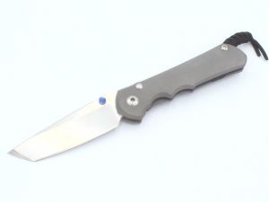 Chris Reeve Knives - LIN-1042 , Large INKOSI Gentlemen's Folder , 3.6'' Tanto Blade , Titanium Handles , W/ Pocket Clip