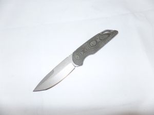 TOPS Knife- NC808 -Nite Chaser Non-Serrated Fixed Blade Knife ( 4.5" Tanto Stainless Steel Blade )