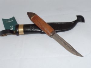 Marttiini-552010W  Salmon Rosewood Fixed Blade Knife, German Steel Blade,Gift Box-552010w