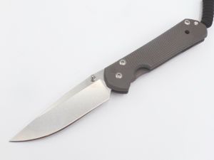 Chris Reeve Knives - S21-1246 , Small Sebenza 21 CGG, Doppler , 2.94'' Drop Point S35VN Blade , Titanium Handles , W/ Pocket Clip