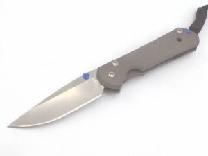Chris Reeve Knives - S21-1000 , Small  Sebenza , Gentlemen's Folding Knife , 2.94'' Stonewash S35VN Blade , Titanium Handles