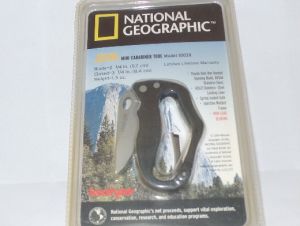 Kershaw Knives-1003X , Mini Jeeva Geographic Carabiner Tactical Tool, 2-1/4'' Plain Blade, Multitool, Rare, Discontinued