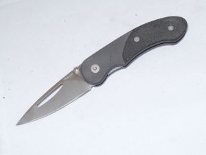 Xi-Kar  138 AK Excel Lightweight Utility Knife With Black Aluminum Frame, G-10 Handles , liner Lock-XI-138AK