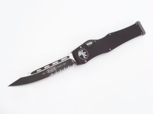 Microtech Knives  - 251-2   , Halo VI  , S/E , OTF , 4.5'' Part Serrated Blade , T6 Aluminum Handles