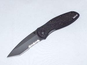 Kershaw Knives- 1670TBLKST -Ken Onion Blur ( Seconds XXXX ) Assisted Opening Folding Pocket Knife (3-3/8" Black Tanto ) NO BOX