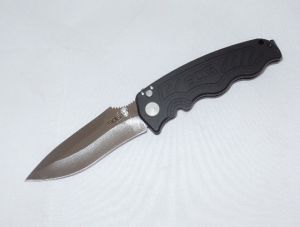 S.O.G Knives-ZM1011, Zoom Assisted Opening Pocket Knife,3.6'' Satin Plain Blade, Black Anodized Aluminum Handles, W/ Pocket Clip