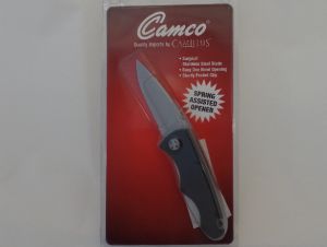 Camillus Knives- COBC1C Spring Assisted Pocket Knife, 2.75'' Clip Point Blade, With Pocket Clip, Liner Lock