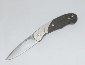 Xi-Kar -XI158TS Excursion Folding Pocket Knife, Carbon Fiber Inserts, Drop Point Plain Blade