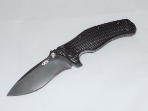 Zero Tolerance-0200ST Folding  Tactical Knife, 4'' Part Serrated Drop Point Blade,  Black G-10 Handles, (XXXX) No Box