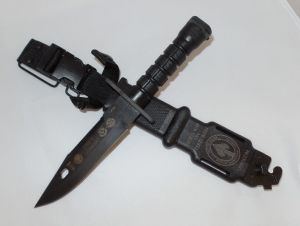 Ontario-6285 Socom M9 Commemorative Bayonet & Scabbard, 7'' Blade, Steel Handles, Limited Edition Run Of 500 Pieces, Thermoplastic Nylon Sheath