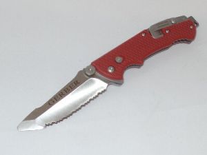 Gerber- 01534 -Hinderer Rescue Folding Pocket Knife ( 3.5"  Serrated, Sheath )