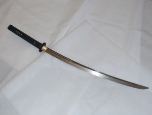 Cold Steel-88 DK Dragonfly Katana Sword, Black Lacquered Wood Scabbard, 29'' Carbon Steel Blade,  With Green Silk Braid Cord