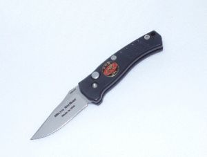Randall King Micro Striker Black Handle,   Plain, Bead Blast  Blade  Automatic Folding Knife