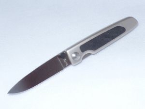 Kershaw -2410 Liner Action Folding Knife, ,2-5/8'' AUS-6 Plain Blade, Die Cast Aluminum Handles
