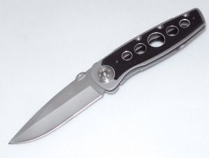 MTECH Knives- MT-193BK - Folder S.S Handle Aluminum Overlay Folding Pocket Knife ( 3 1/2" 440 Stainless Steel Blade )
