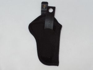 Blackhawk-40HT00BK-R Hip Holster, With Thumb Break, Black Nylon, 2''-3'' Barrel Small/ Medium Double Action Revolvers,With Dual Slot Belt Loops
