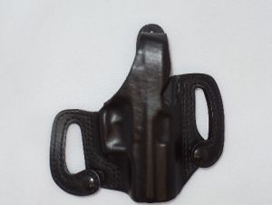 Blackhawk-420104BK-R Detachable Slide Holster For H&K -P2000/USP Comp, Right Hand Use, Black Leather, With Adjustable Thumb Break, Wet Molded