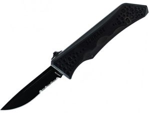 Schrade Knives-SCHOTF3B Viper 3RD GenerationOTF Assisted Opening Pocket Knife, 3.5'' Double Edge Plain Blade, Aluminum Handles, With Pocket Clip