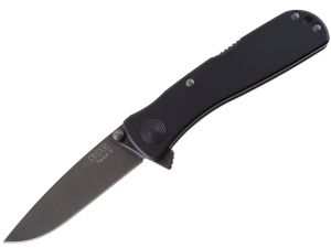 S.O.G Knives-TWI-12 Twitch II Assisted Opening Pocket Knife,2.65'' Black TiNi Plain Blade,T6 Aluminum Handles,W/ Pocket Clip