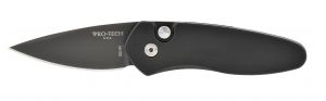 Pro-Tech Knives - 2907 , Sprint , Cali Legal Automatic Pocket Knife , 1.95'' Black Plain Blade ,  Aluminum Handles ,  W/ Pocket Clip