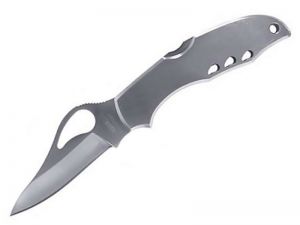Spyderco BY11P Finch , Stainless Steel Handles, Plain Edge, Folding Knife